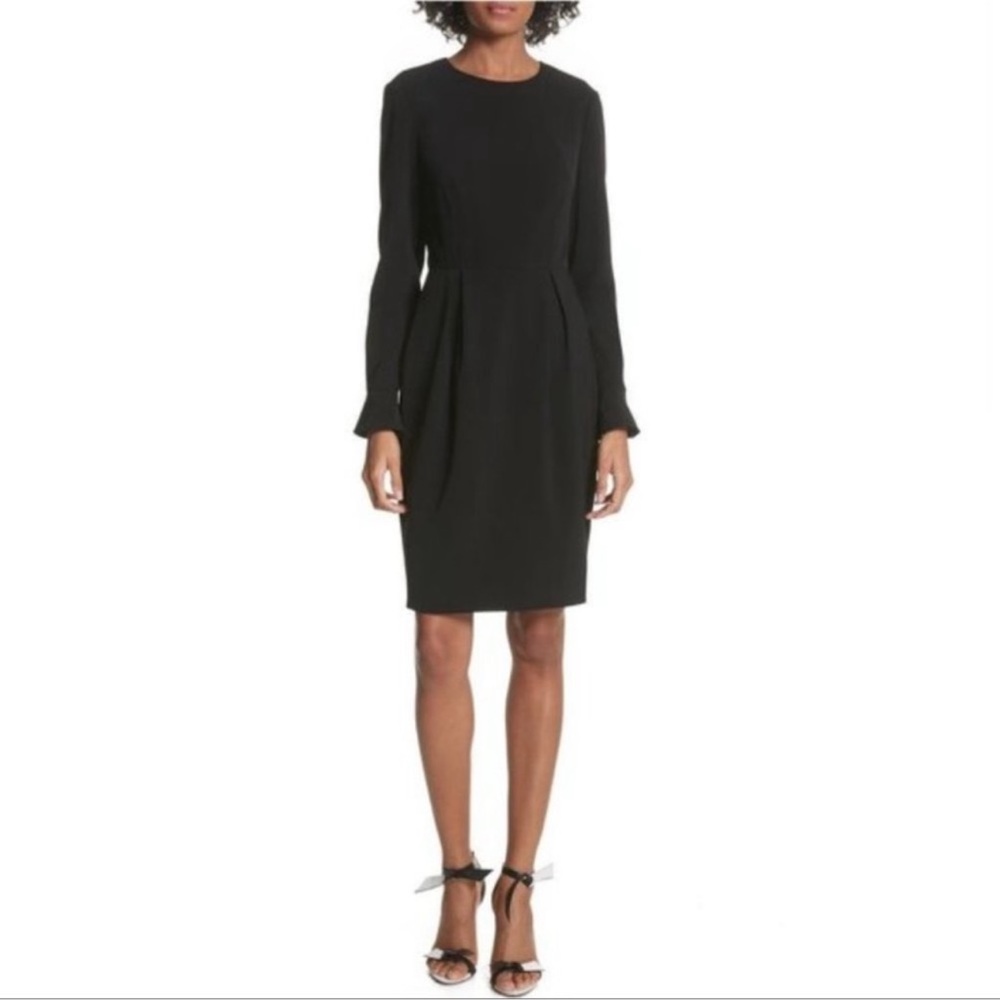 Ted Baker Yulid Flare Cuff Pencil Dress In Black